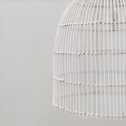 Whitewash Cane Rattan Pendant Light - Siena - 2 Sizes gallery detail image
