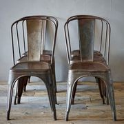 Set of  6 Vintage French Tolix Chairs gallery detail image