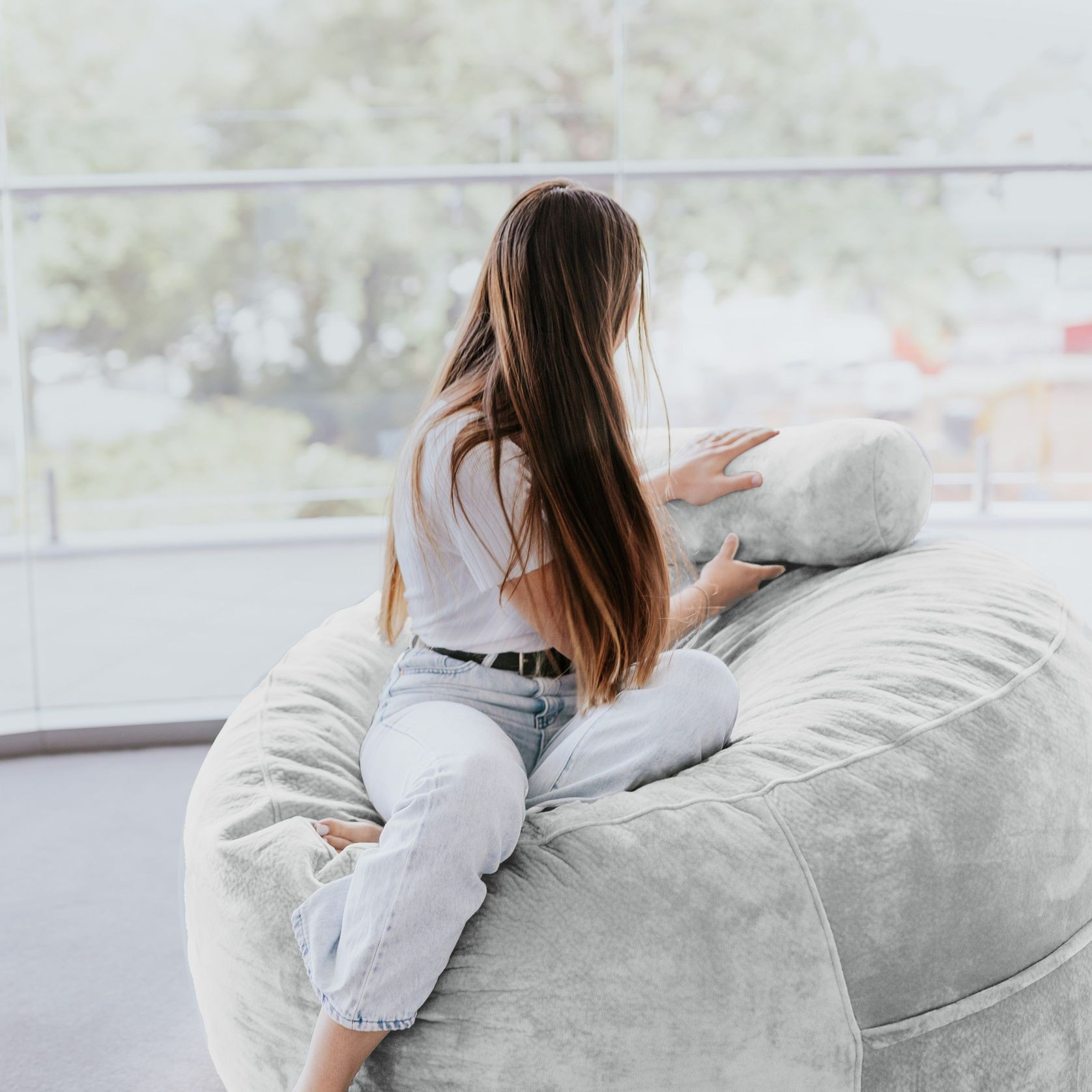 DreamPod® Beanbag - Silver gallery detail image