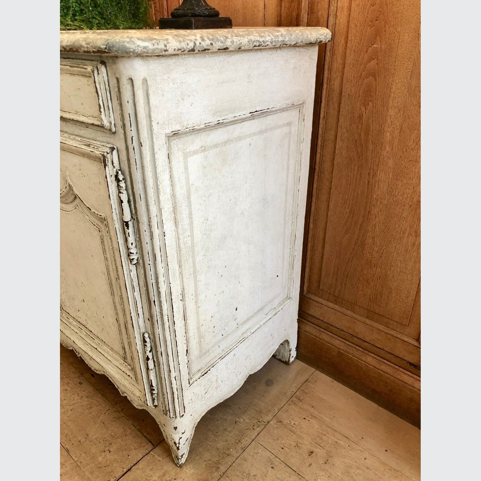 Antique Painted French Dresser With Working Lock gallery detail image
