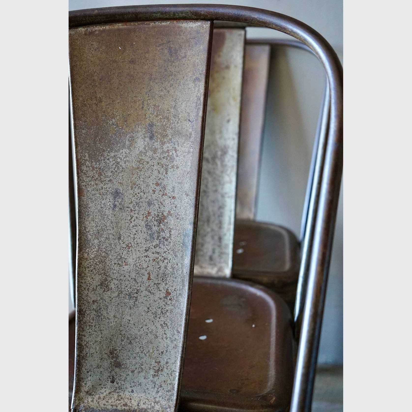 Set of 6 Vintage French Tolix Chairs gallery detail image