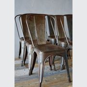 Set of 6 Vintage French Tolix Chairs gallery detail image