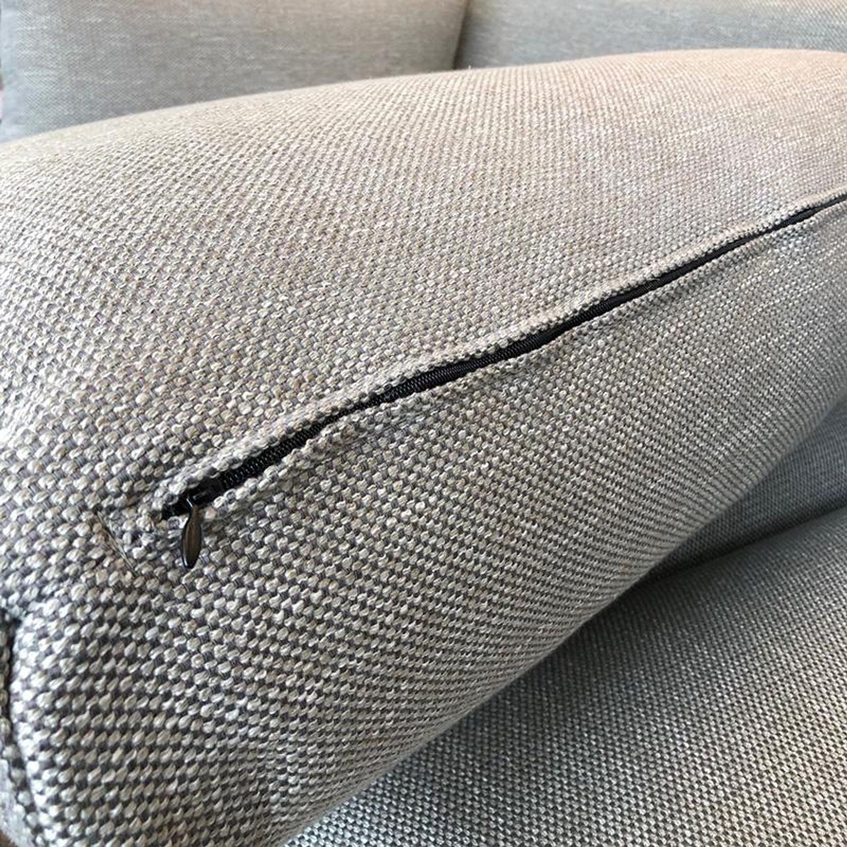 RANNI 3 Seater Sofa With Right Chaise - Warm Grey gallery detail image