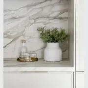 KT&CO Kitchen finger lip pull handle brass Lucky bay gallery detail image