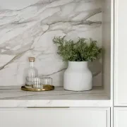 KT&CO Kitchen finger lip pull handle brass Lucky bay gallery detail image