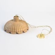 Alice Scallop Rattan Pendant Light gallery detail image