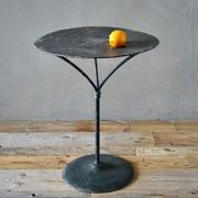 French Iron Garden Table in Black gallery detail image