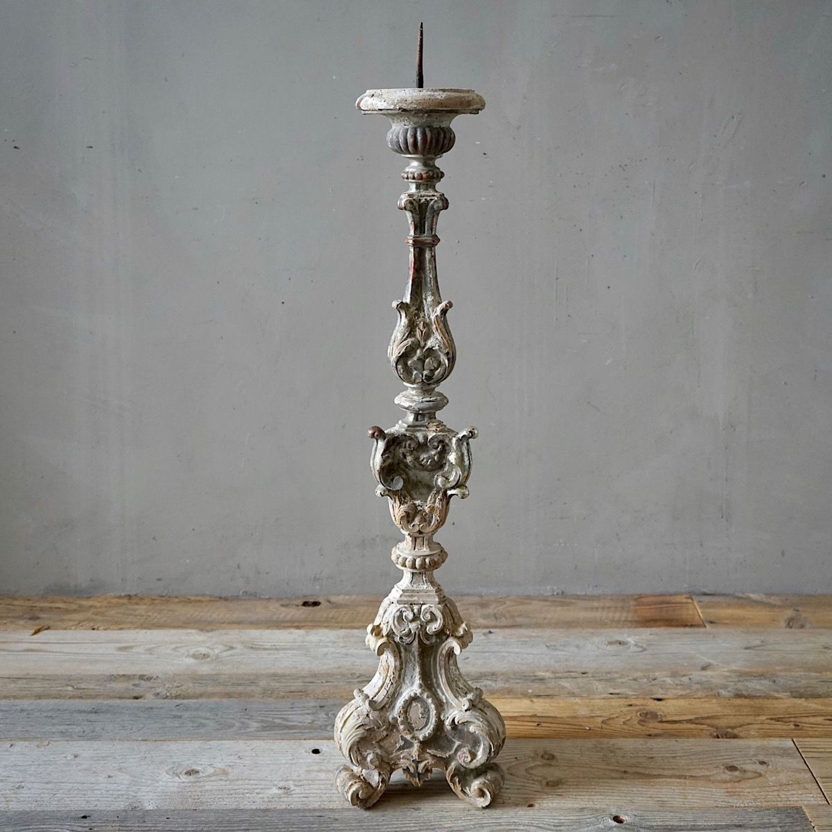 Large Italian 18th Century Torchere Candlestick gallery detail image