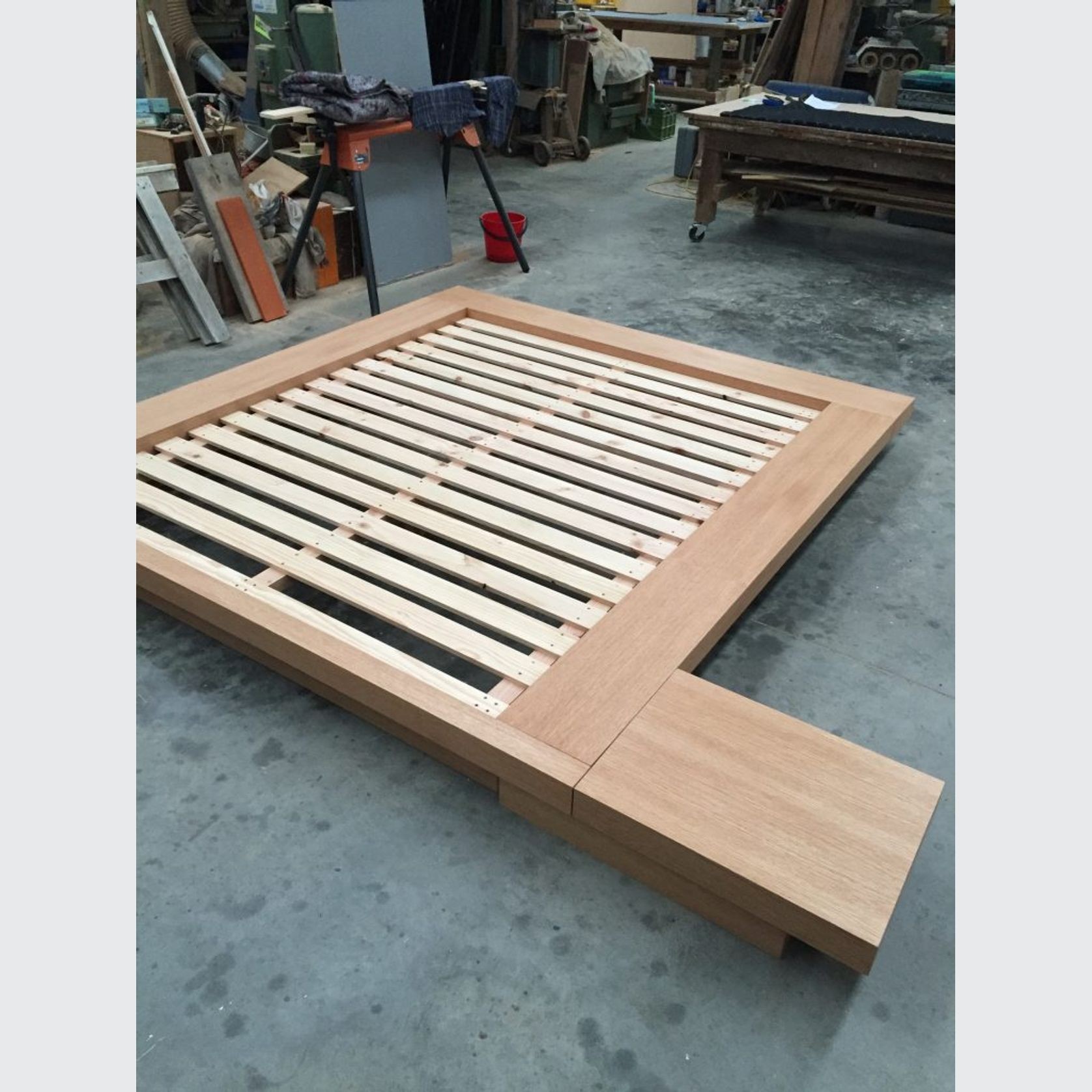 Floating Oak Bed gallery detail image