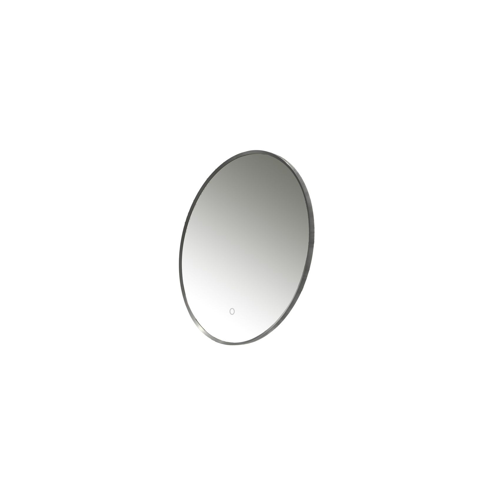 Code Solace Round Framed Gunmetal LED Mirror - 3 Sizes gallery detail image
