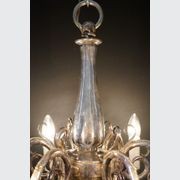 Antique French Silvered Chandelier gallery detail image