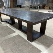Combinable Oak Parquetry Dining Table gallery detail image