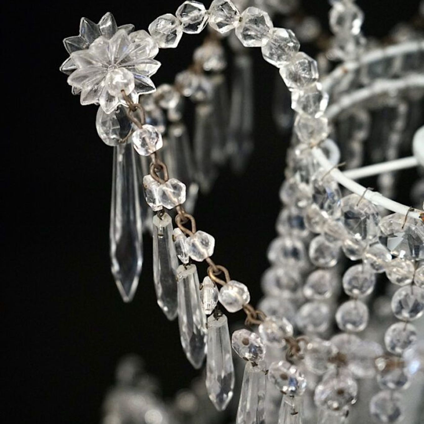 French Neoclassical Cascade Chandelier gallery detail image