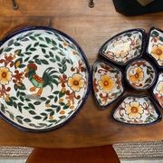Hors D'Oeure Platter Talavera With Rooster gallery detail image