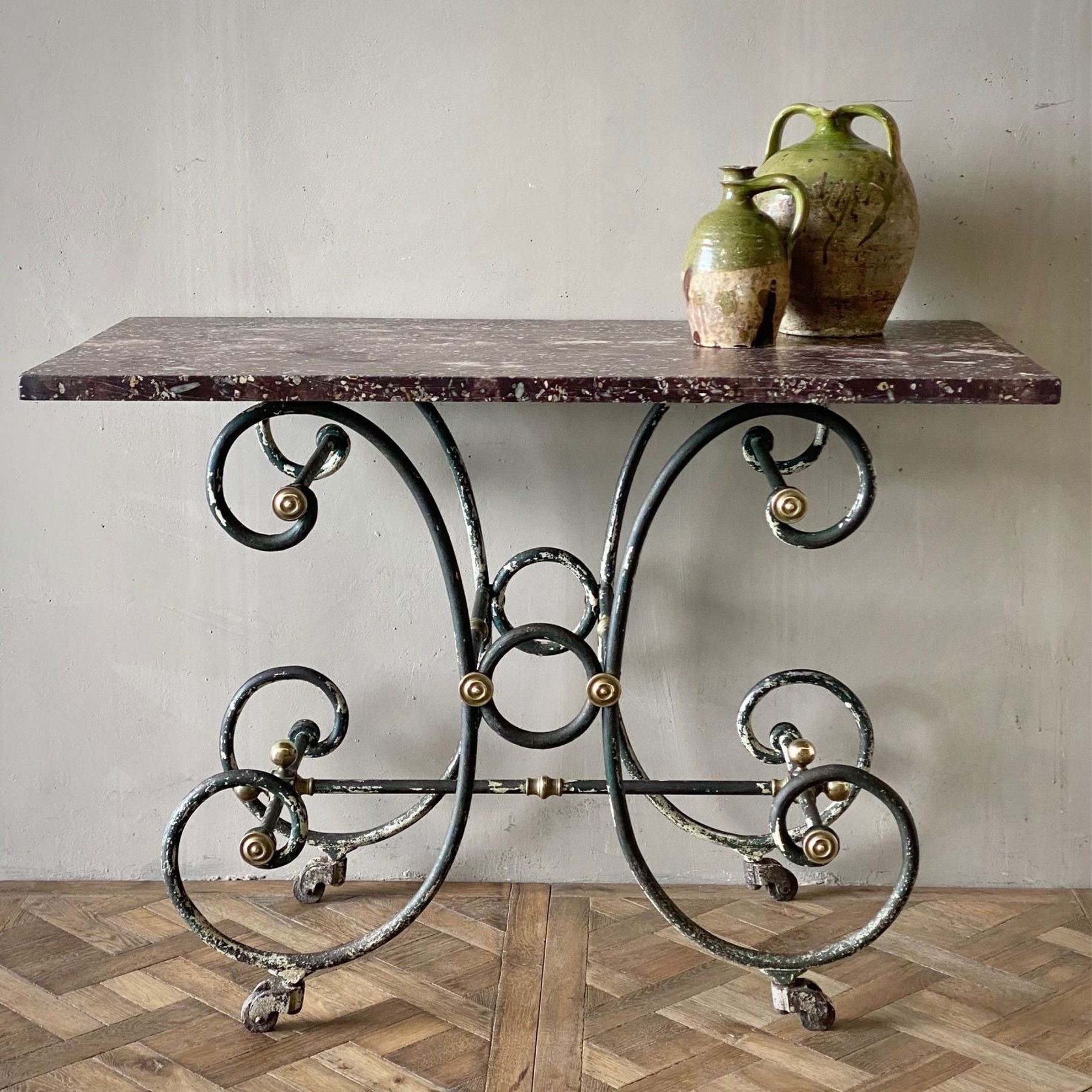 French Wrought Iron Patisserie Table gallery detail image