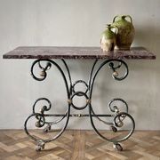French Wrought Iron Patisserie Table gallery detail image