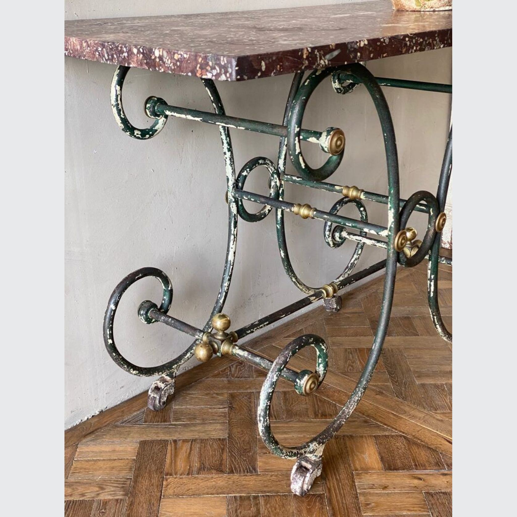French Wrought Iron Patisserie Table gallery detail image