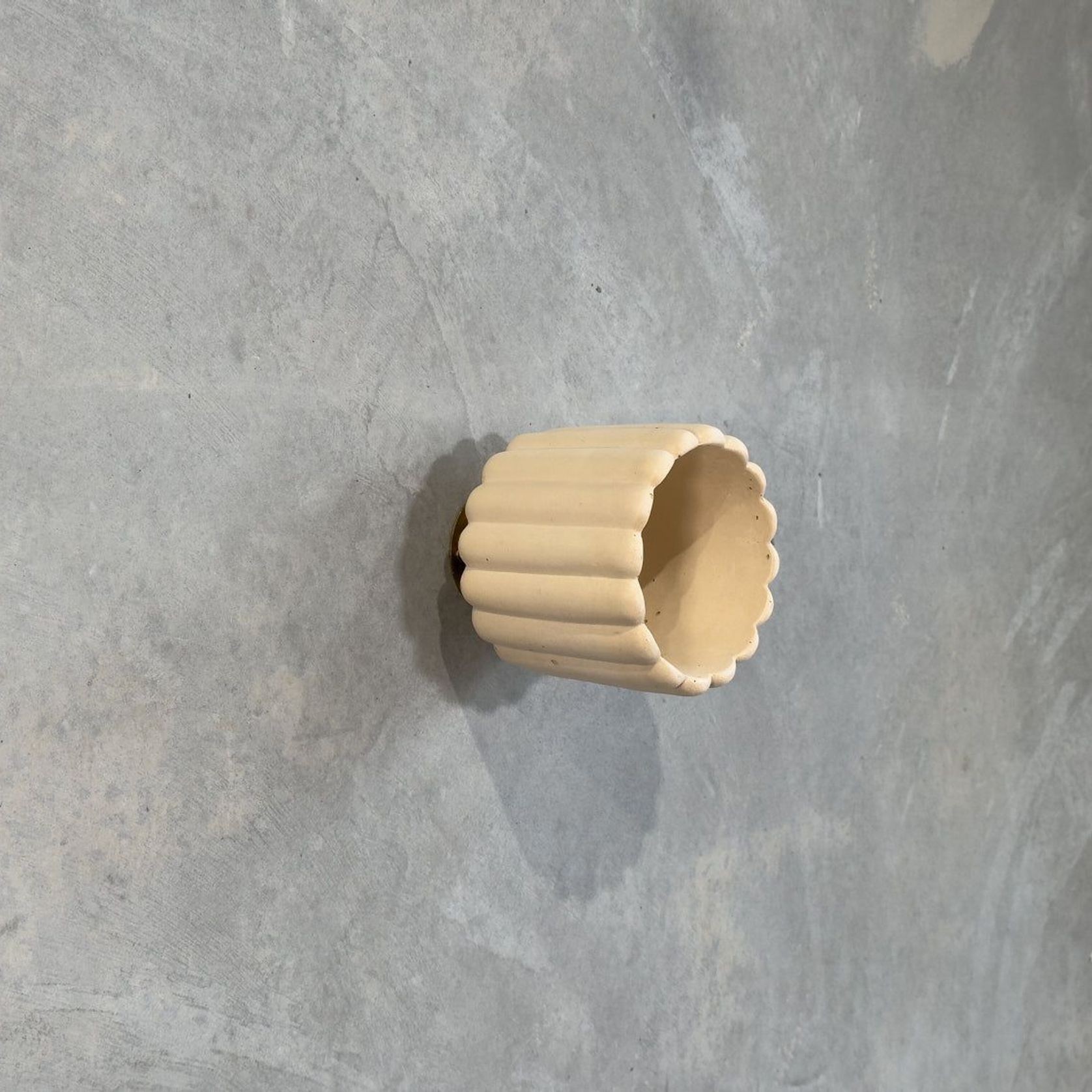 Small Fluted Wall Light with Batten Holder gallery detail image