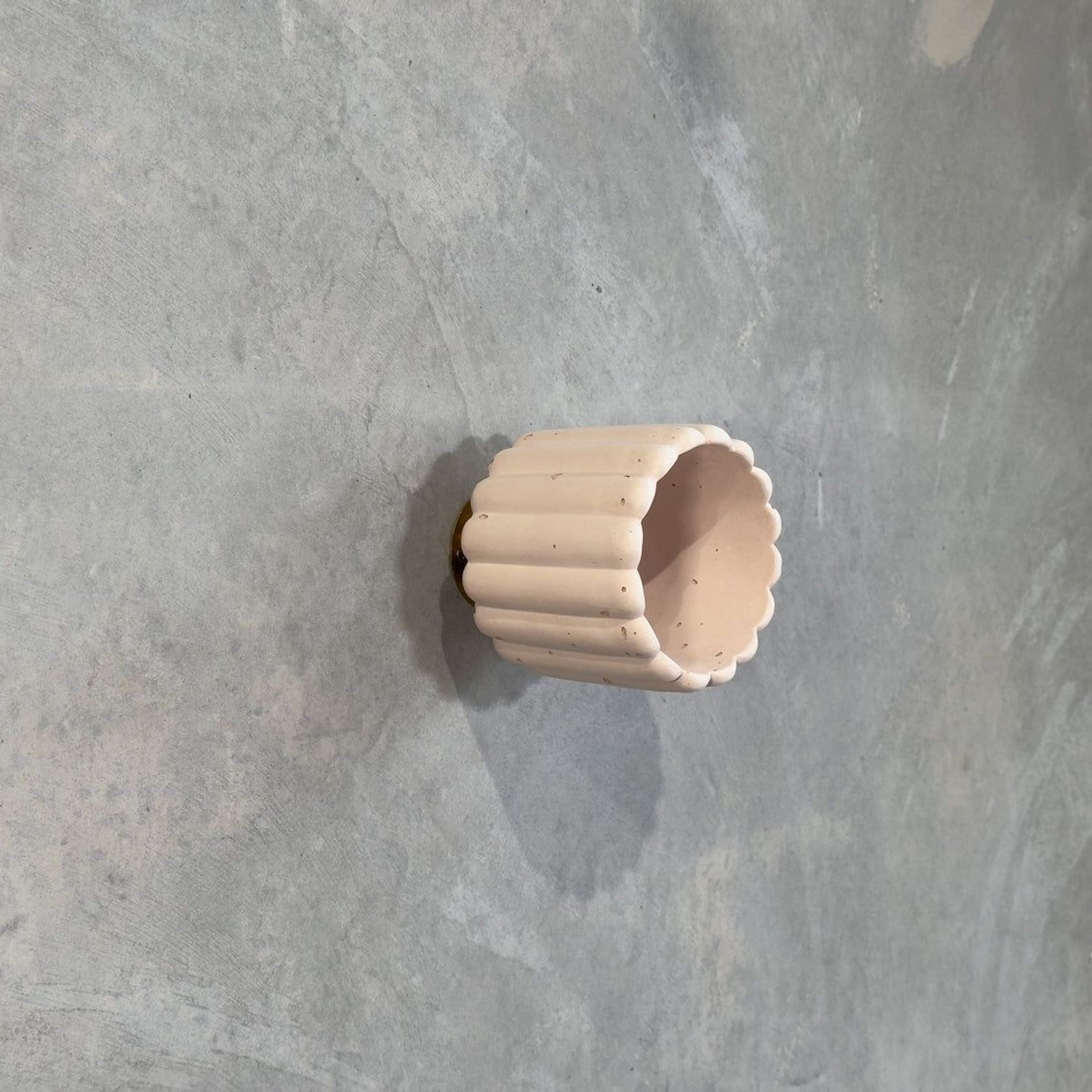 Small Fluted Wall Light with Batten Holder gallery detail image