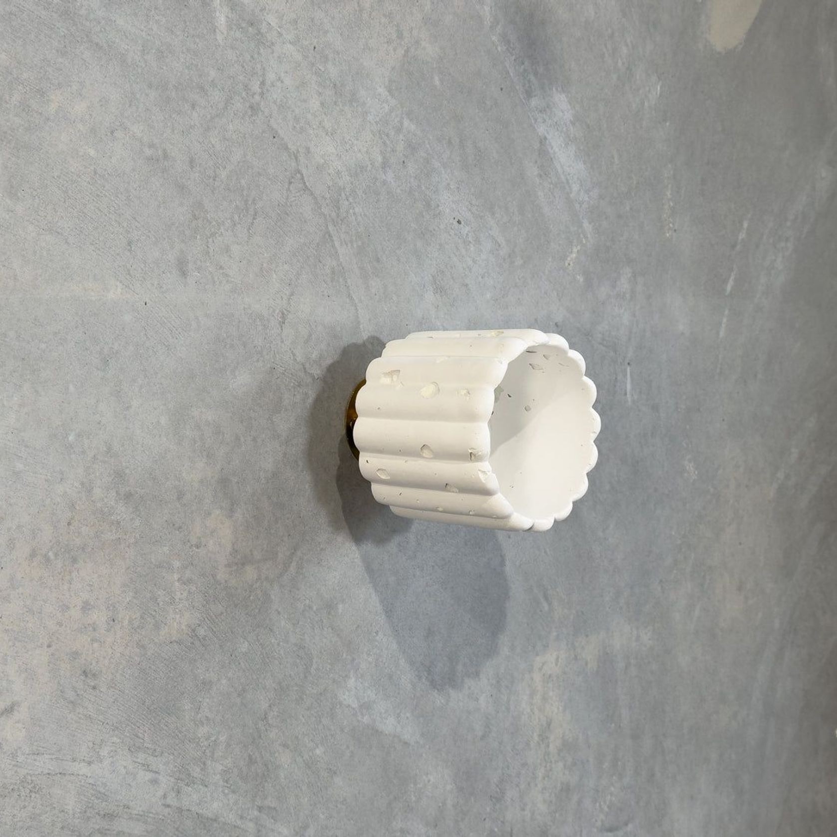Small Fluted Wall Light with Batten Holder gallery detail image