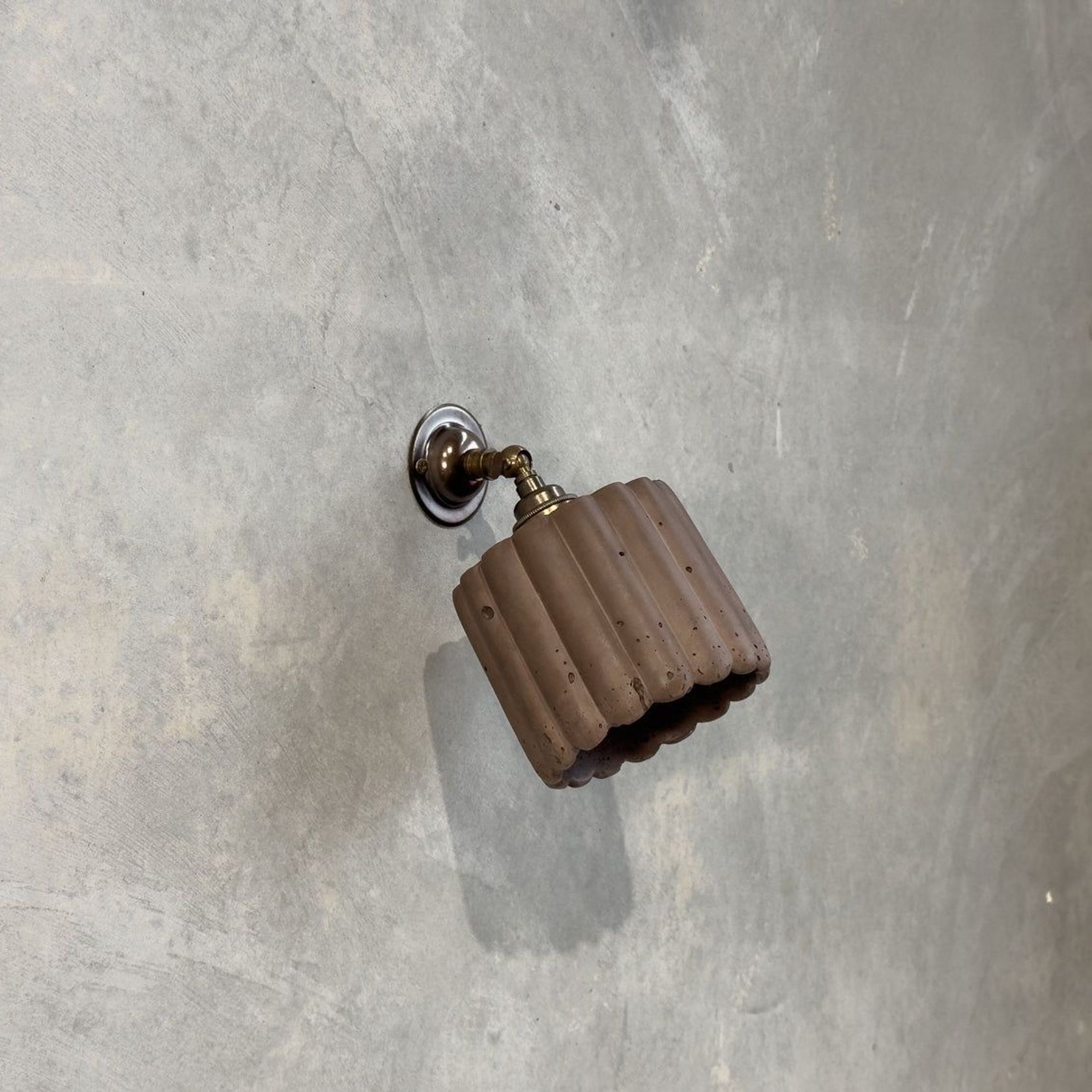 Small Fluted Wall Light with Knuckle gallery detail image