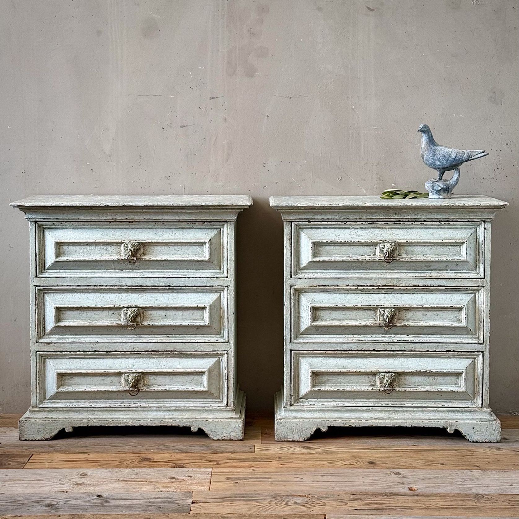 Italian Painted Bedside Cabinets gallery detail image