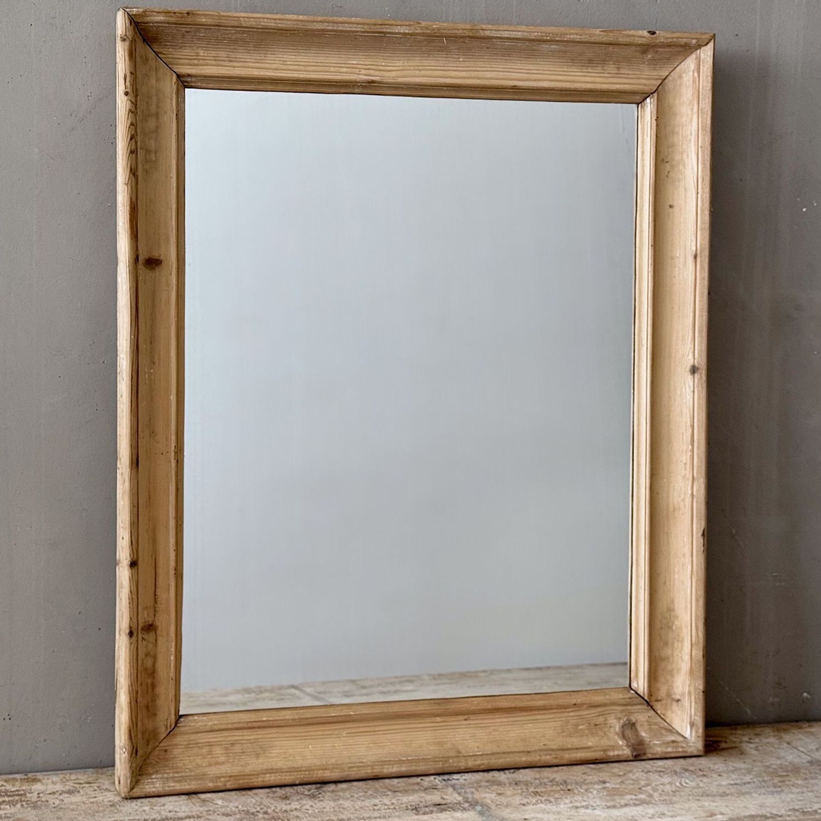 French Mirror in Weathered Pine gallery detail image