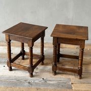 Pair of Oak Stools or Side Tables gallery detail image