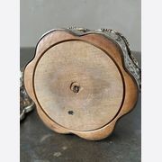 Pair of Silvered Wine Coasters gallery detail image