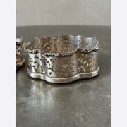 Pair of Silvered Wine Coasters gallery detail image
