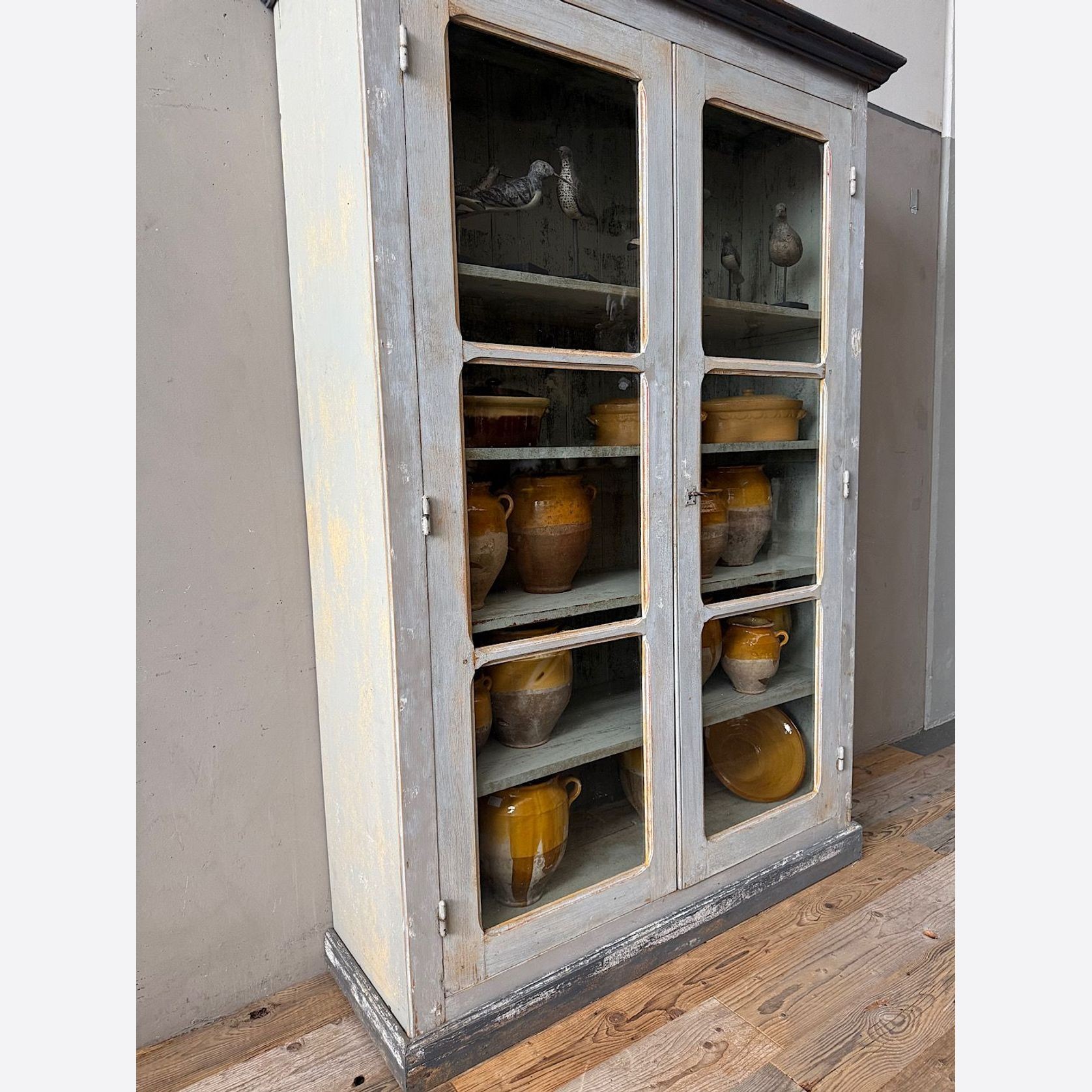 French Painted Display Cupboard gallery detail image