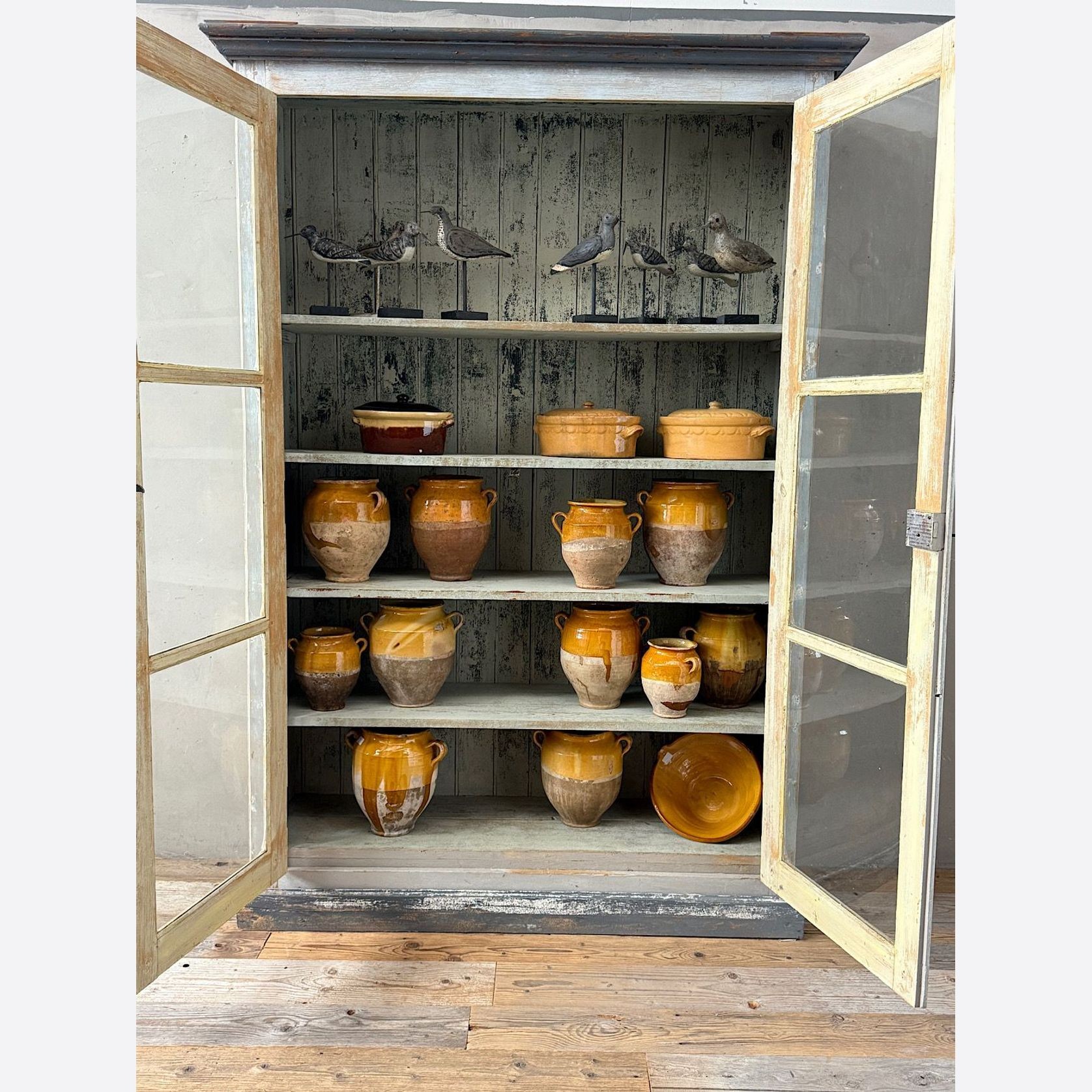 French Painted Display Cupboard gallery detail image