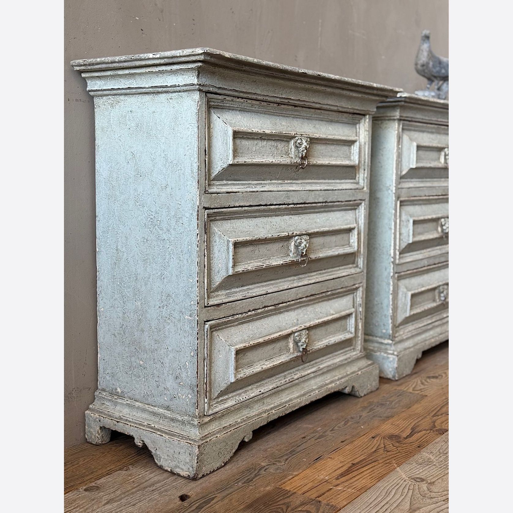 Italian Painted Bedside Cabinets gallery detail image