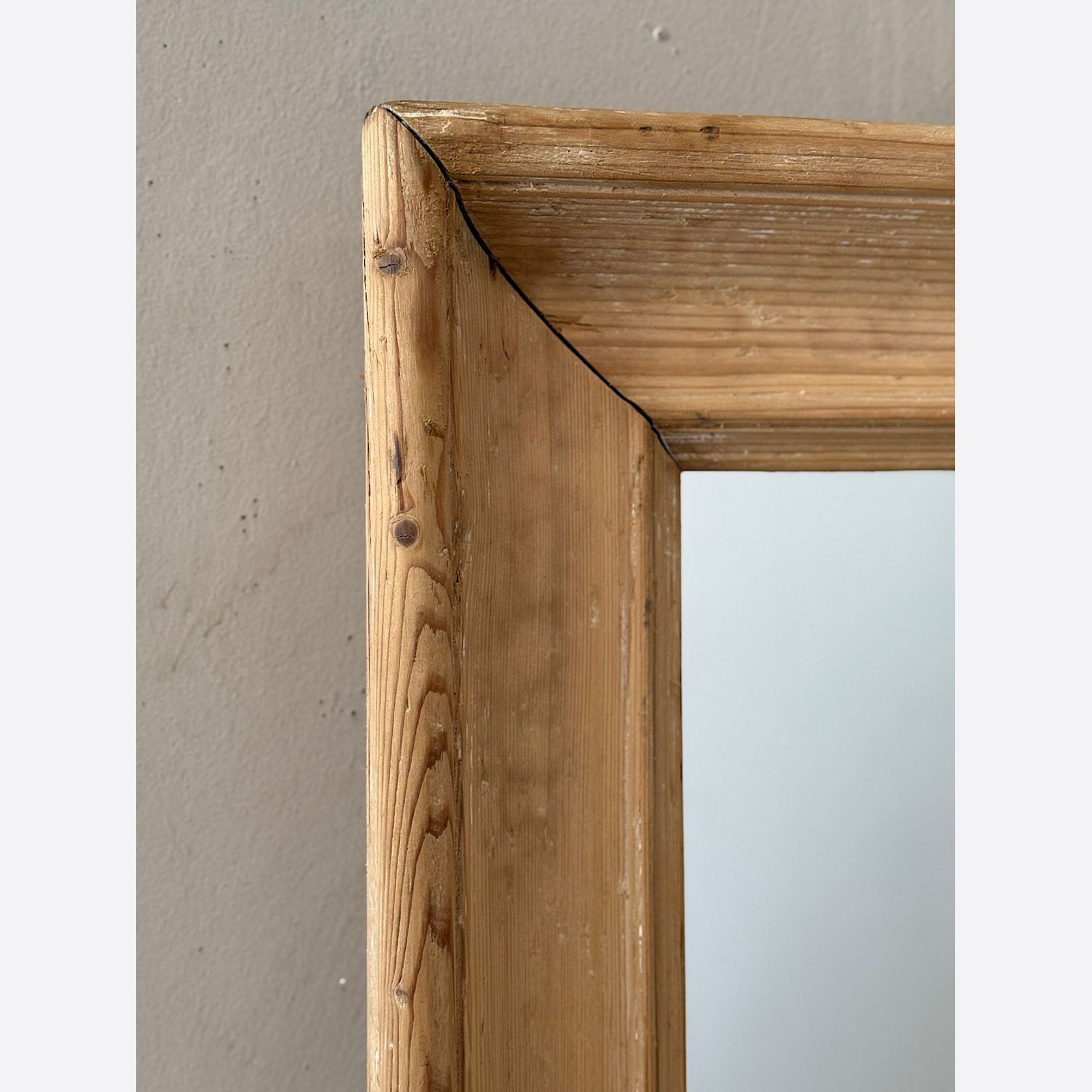 French Mirror in Weathered Pine gallery detail image