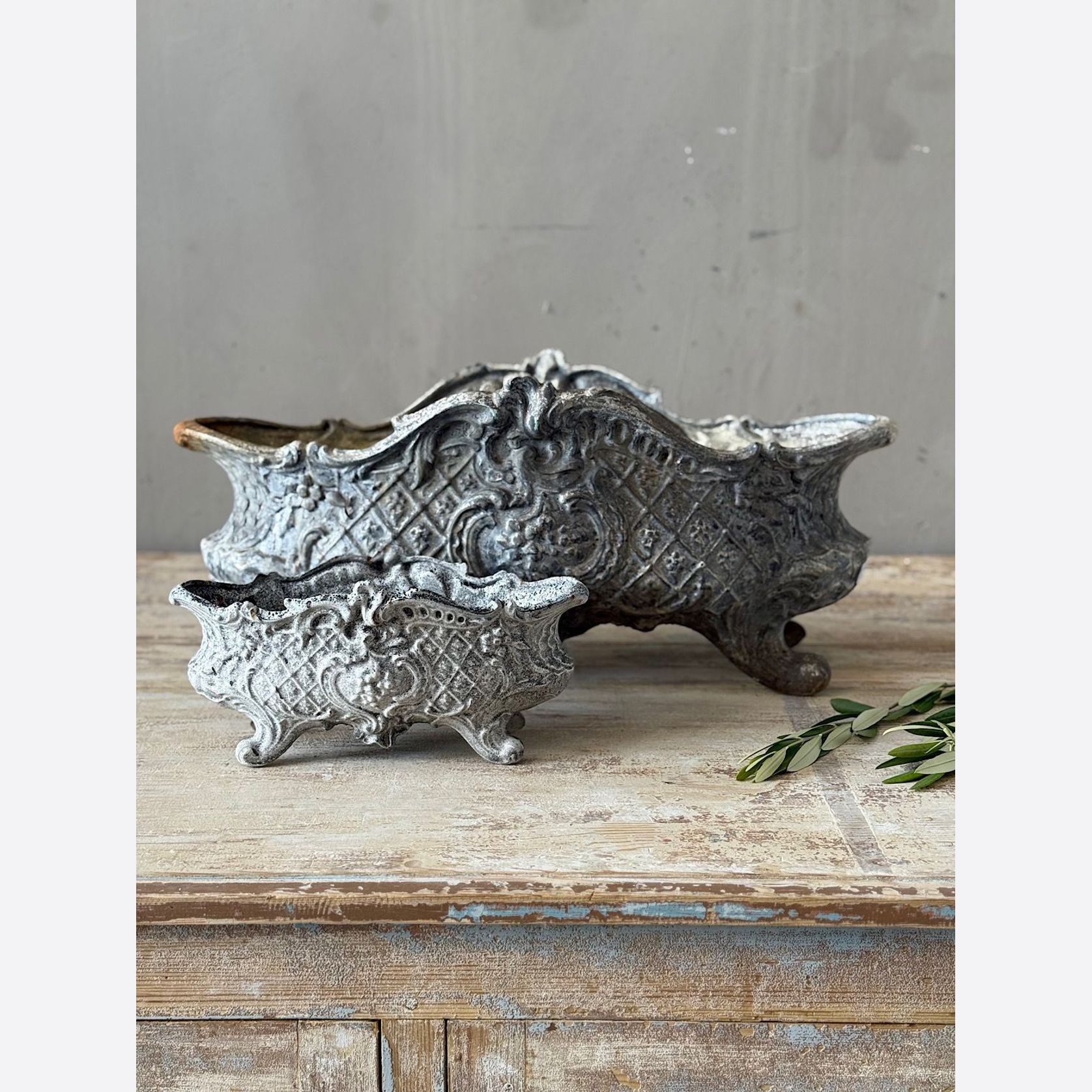Large French Cast Iron Planter gallery detail image