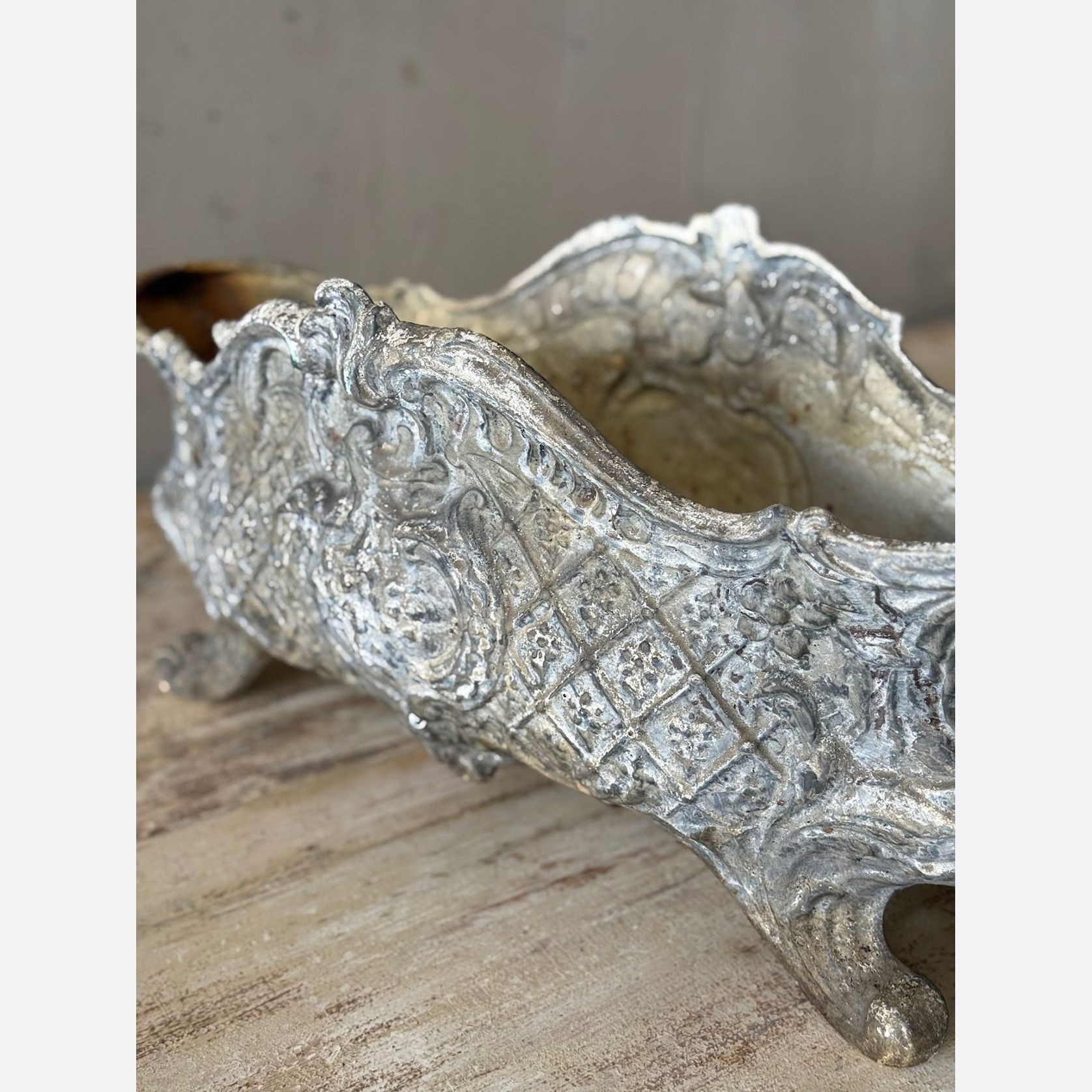 Large French Cast Iron Planter gallery detail image