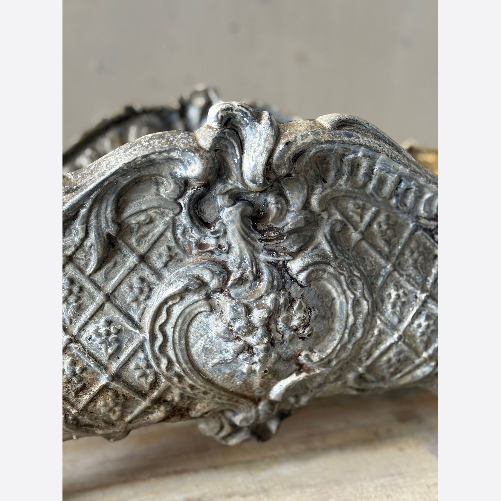 Large French Cast Iron Planter gallery detail image