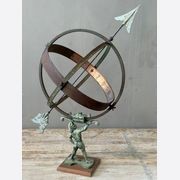 Vintage Metal Garden Sundial gallery detail image