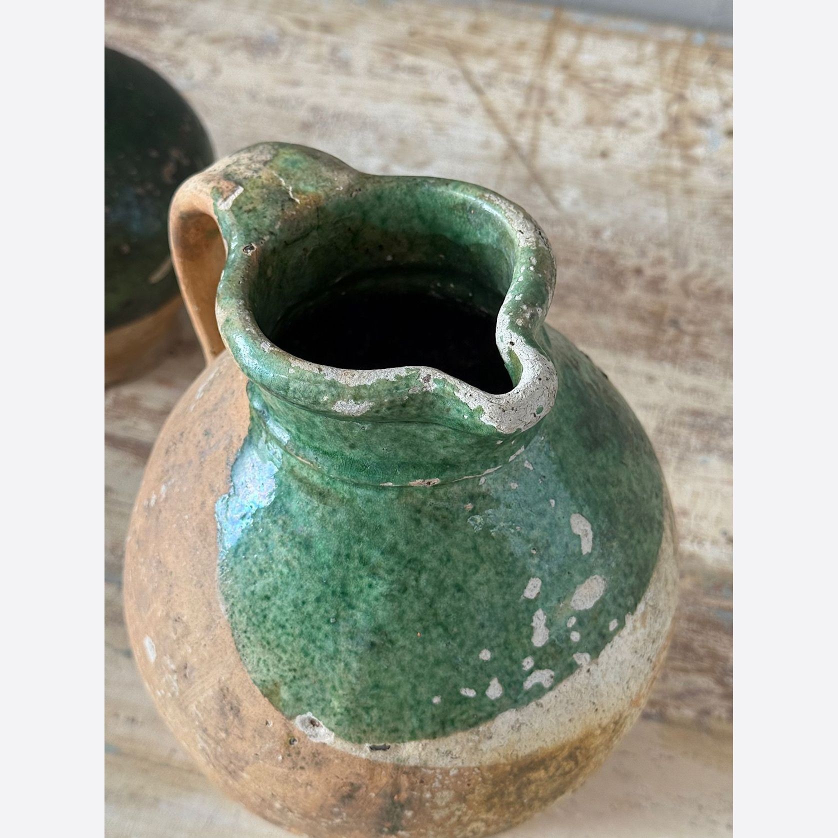 French Terracotta Oil Jugs (Pair) gallery detail image