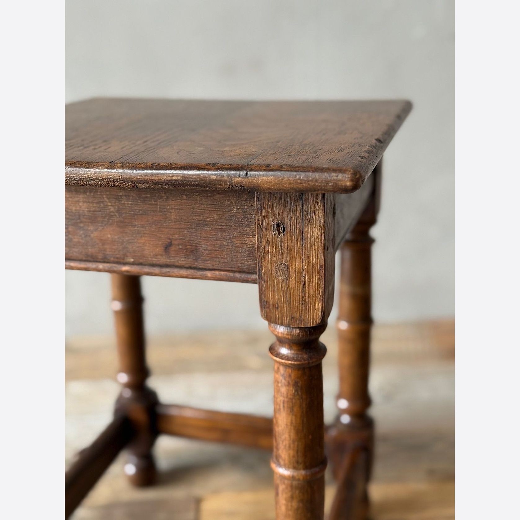 Pair of Oak Stools or Side Tables gallery detail image