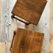 Pair of Oak Stools or Side Tables gallery detail image