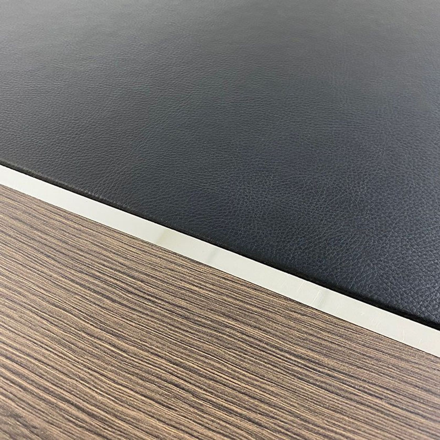 CARTER Executive Office Desk with Right Return 2.2M - Coffee & Charcoal gallery detail image