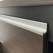 Carter Executive Office Desk + Left Return - 180cm - Coffee + Charcoal gallery detail image