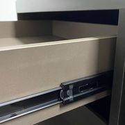 CARTER Executive Office Desk with Right Return 2.2M - Coffee & Charcoal gallery detail image