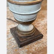 Italian Painted Candlestick Lamps gallery detail image