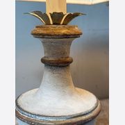 Italian Painted Candlestick Lamps gallery detail image