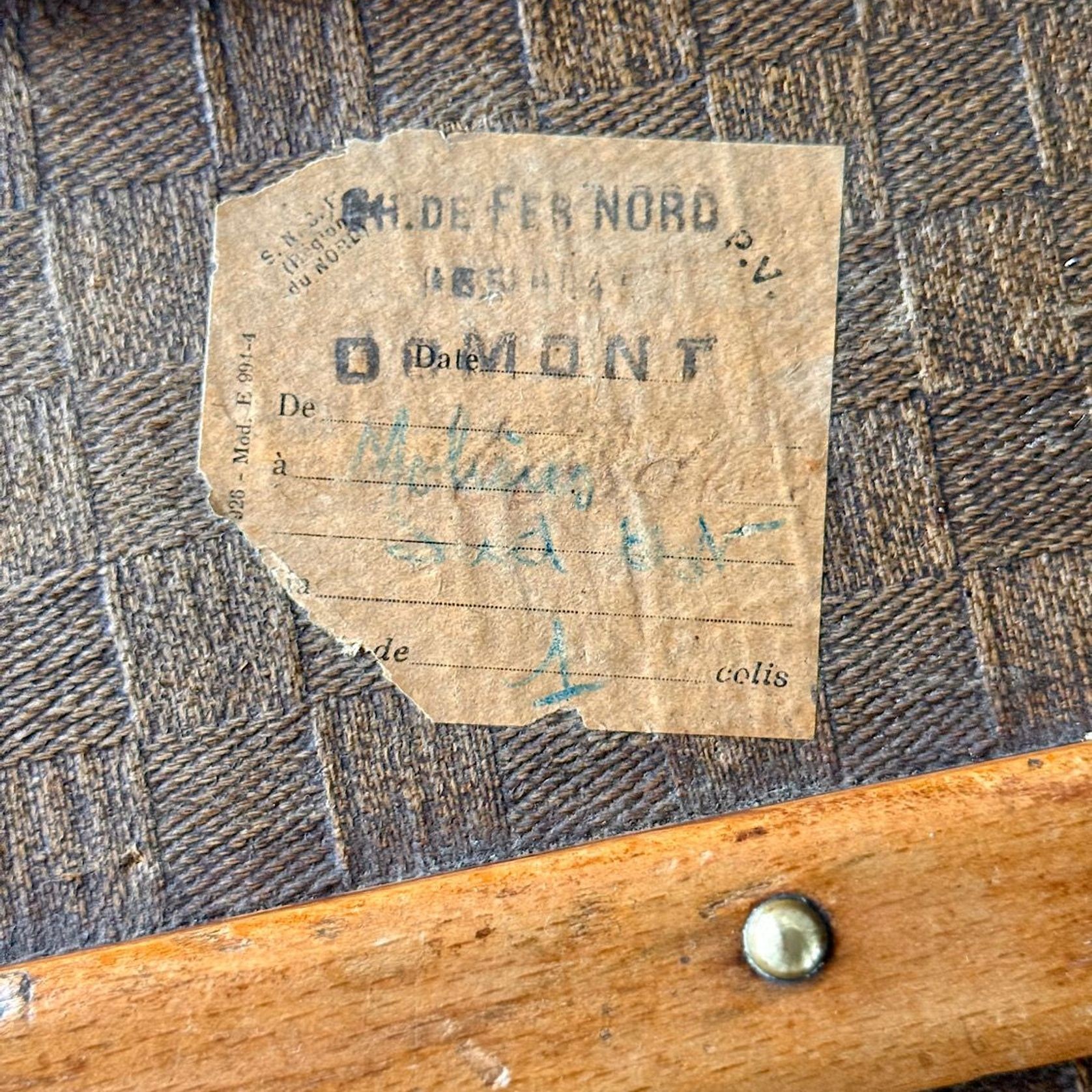 Antique French Travelling Trunk gallery detail image