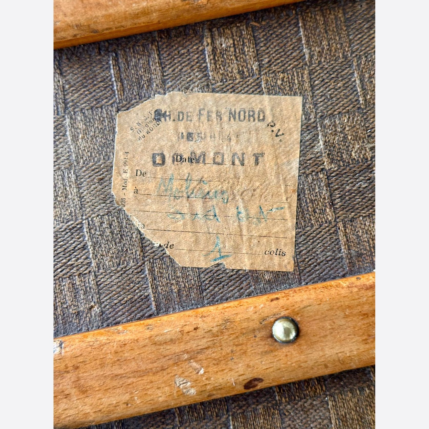 Antique French Travelling Trunk gallery detail image