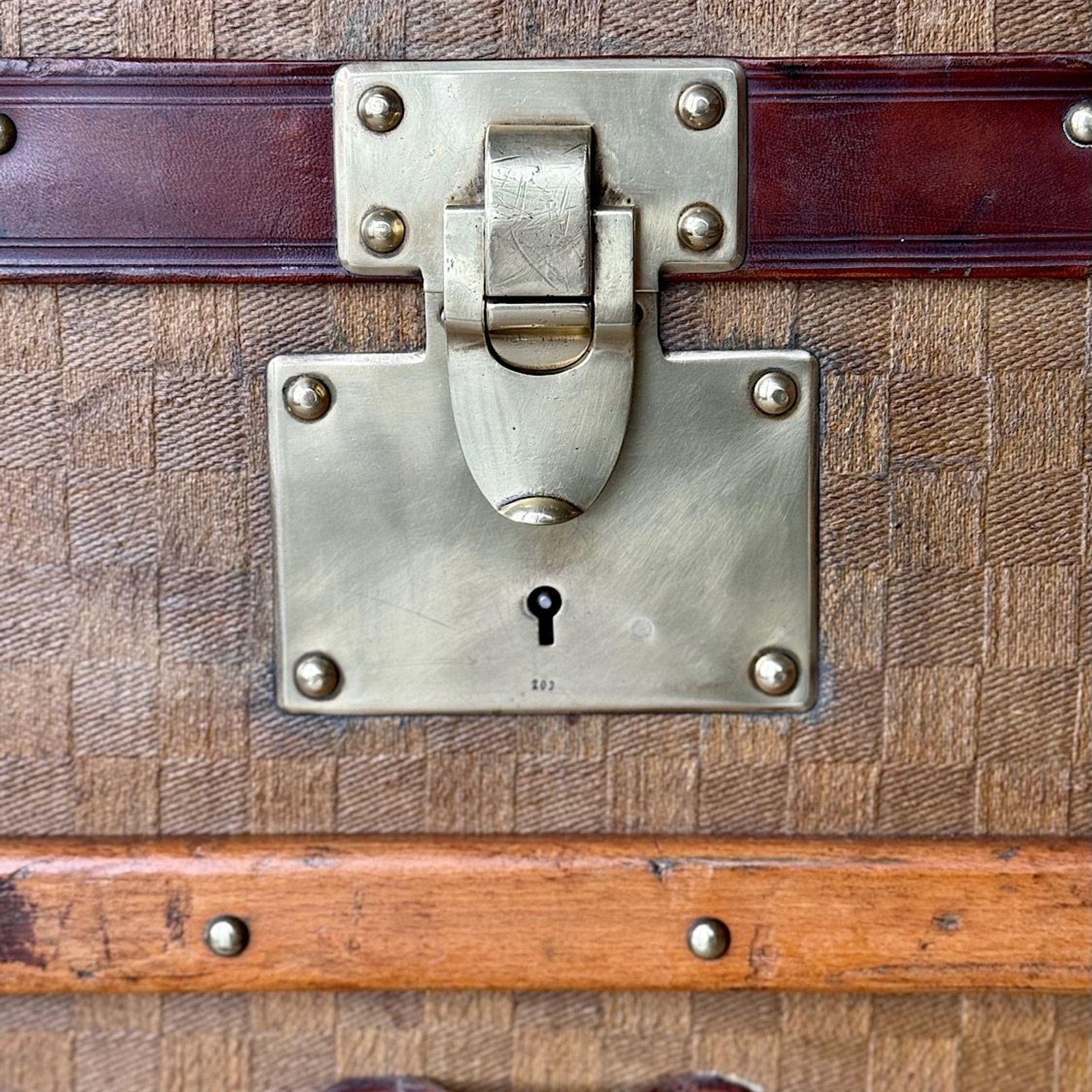 Antique French Travelling Trunk gallery detail image