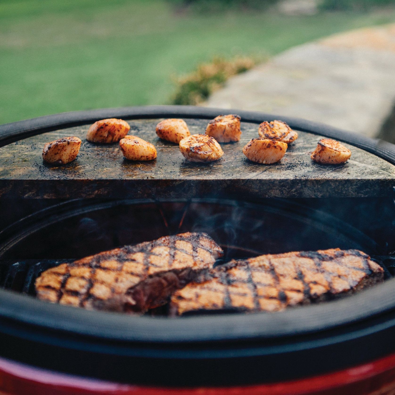 Kamado Joe Half Moon Cast Iron Cooking Grate gallery detail image